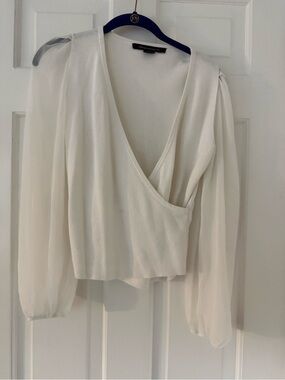 French Connection Wrap-Style Blouse